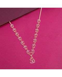 159VG5928 | 18Kt Rose Gold Diamond Necklace 159VG5928