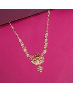159VG5137 | 18Kt Closed Setting Diamond Necklace With Lakshmi Pendant 159VG5137