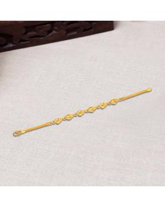 54VG6133 | 22Kt Simple Signity Gold Bracelet For Girls 54VG6133