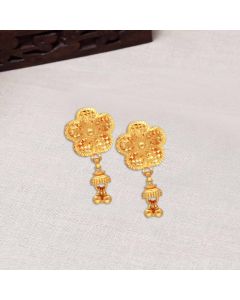 78VY1272 | 22Kt Adorable Floral Gold Hangings 78VY1272