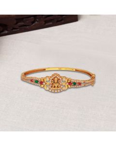 54JG5990 | 22Kt Traditional Lakshmi Gold Bangle Bracelet 54JG5990