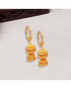 78VW8130 | 22Kt Gold Traditional Bengali Wedding Earrings 78VW8130