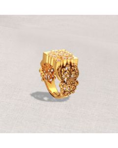 610VA87 | 22Kt Antique Ethnic Gold Ring 610VA87