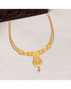 9VL200 | 22Kt Small Gold Necklace For Marriage 9VL200