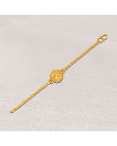 67VB1300 | 22Kt Lucky Ganesha Gold Bracelet For Kids 67VB1300