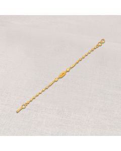 67VB1448 | 22Kt Gold Ball Chain Bracelet For Kids 67VB1448