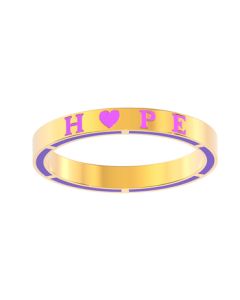 492A2415 | 18Kt Hope Of Love Gold Band Ring 492A2415