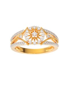 148U6555 | 18Kt Best Engagement Diamond Ring For Her 148U6555