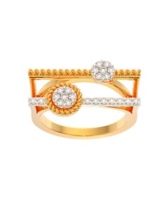 483A1105 | 14Kt Unique Diamond Ring For Women 483A1105