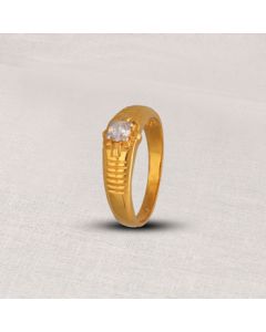 96VK1280 | 22Kt Solitaire Gold Ring Men Engagement 96VK1280