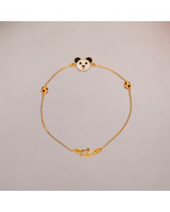 67VB1581 | 22Kt Baby Panda Gold Bracelet For Kids 67VB1581