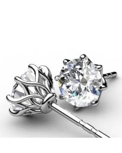 Sol9 | Eight-Prong Stud Diamond Earrings