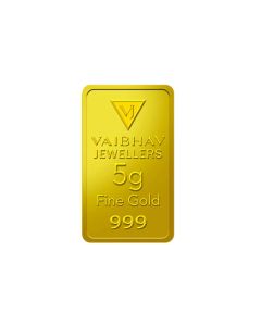 VBJGM05 | Vaibhav Jewellers 5 gm, 24KT (999) Yellow Gold Coin