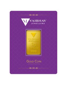 VJGC0001 | 1 Gram 24 KT Gold Coin 999 Purity