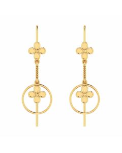 VER-2058 | Vaibhav Jewellers 18K Yellow Gold Danglers Earrings VER-2058