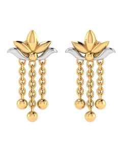 VER-2055 | Vaibhav Jewellers 22K Yellow Gold Danglers Earrings VER-2055