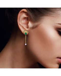 VER-2068 | Vaibhav Jewellers 14K Yellow Gold Danglers Earrings VER-2068