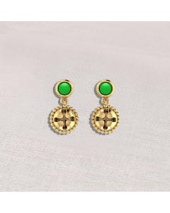 VER-2080 | Vaibhav Jewellers 18Kt Yellow Gold
Drops Earrings VER-2080