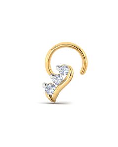 180DG3140 | Vaibhav Jewellers 18KT Diamond Nose Pin 180DG3140