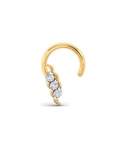180DG3148 | Vaibhav Jewellers 18KT Diamond Nose Pin 180DG3148