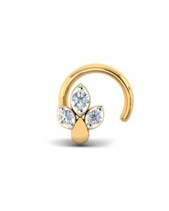 180DG3153 | Vaibhav Jewellers 18KT Diamond Nose Pin 180DG3153