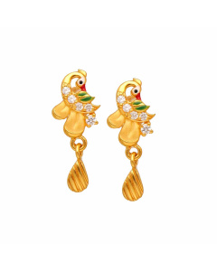 80VG6558 | Vaibhav Jewellers 22K Casting Gold Hanging Earrings 80VG6558