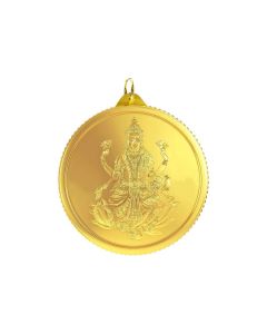 VJLRP001 | Vaibhav Jewellers 1.15 Gm Round Lakshmi 24K (999) Yellow Gold Pendant