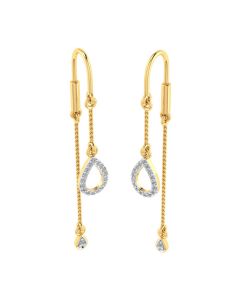 155DH2993 | Vaibhav Jewellers 18K Diamond Sui Dhaga Earrings 155DH2993