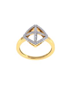 483DA237 | Vaibhav Jewellers 14K Cubic Zirconia Floral Ring 483DA237