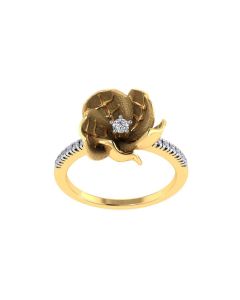 483DA240 | Vaibhav Jewellers 14K Cubic Zirconia Floral Ring 483DA240