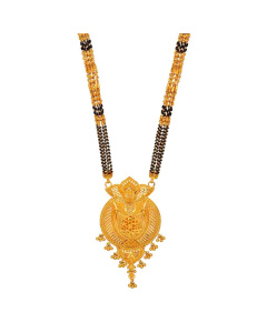 60VH9981 | Vaibhav Jewellers 22K Plain Gold Long Mangalsutra 60VH9981
