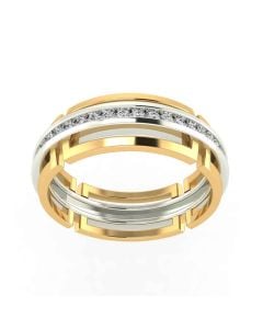 483VA298 | Vaibhav Jewellers 14K Gold Silver Diamond Ring 483VA298