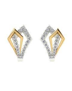 485VA467 | Vaibhav Jewellers 14K Gold Silver Diamond Studs 485VA467
