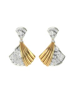 485VA468 | Vaibhav Jewellers 14K Gold Silver Diamond Studs 485VA468