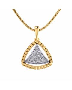 489VA195 | Vaibhav Jewellers 14K Gold Silver Diamond Pendant 489VA195
