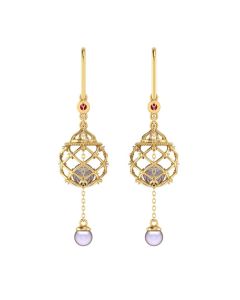 155DH2975 | Vaibhav Jewellers 18K Diamond Sui Dhaga Earrings