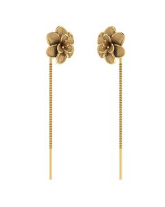 485DA423 | Vaibhav Jewellers 14K Gold Floral Suidhaga Earrings 485DA423