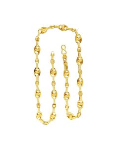 64VR6279 | Vaibhav Jewellers 22K Plain Gold Indo Italian Chain  64VR6279