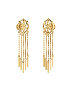 155DH3085 | Dainty Dream-catcher Gold Danglers 155DH3085