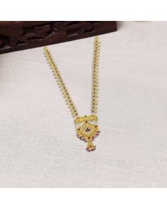 19VJ5111 | Vaibhav Jewellers 22K Plain Gold Mango  Haram 19VJ5111