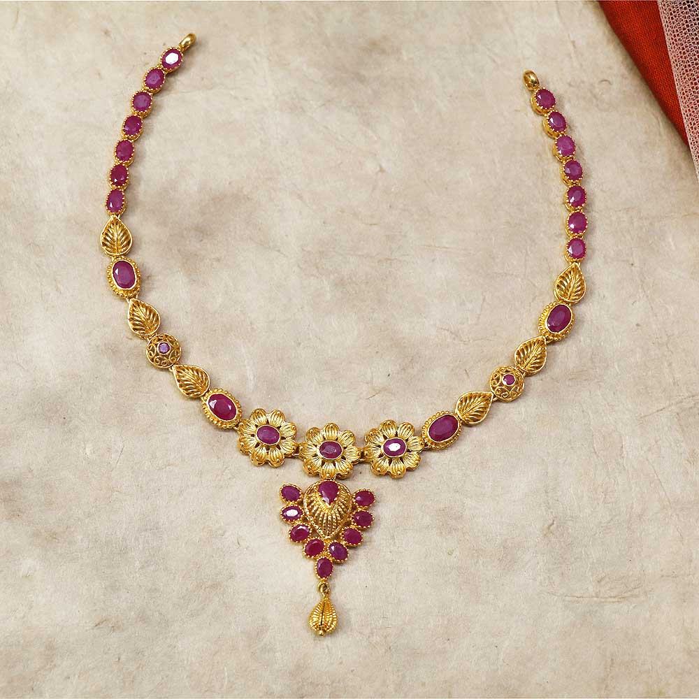 Ruby Statement Necklace