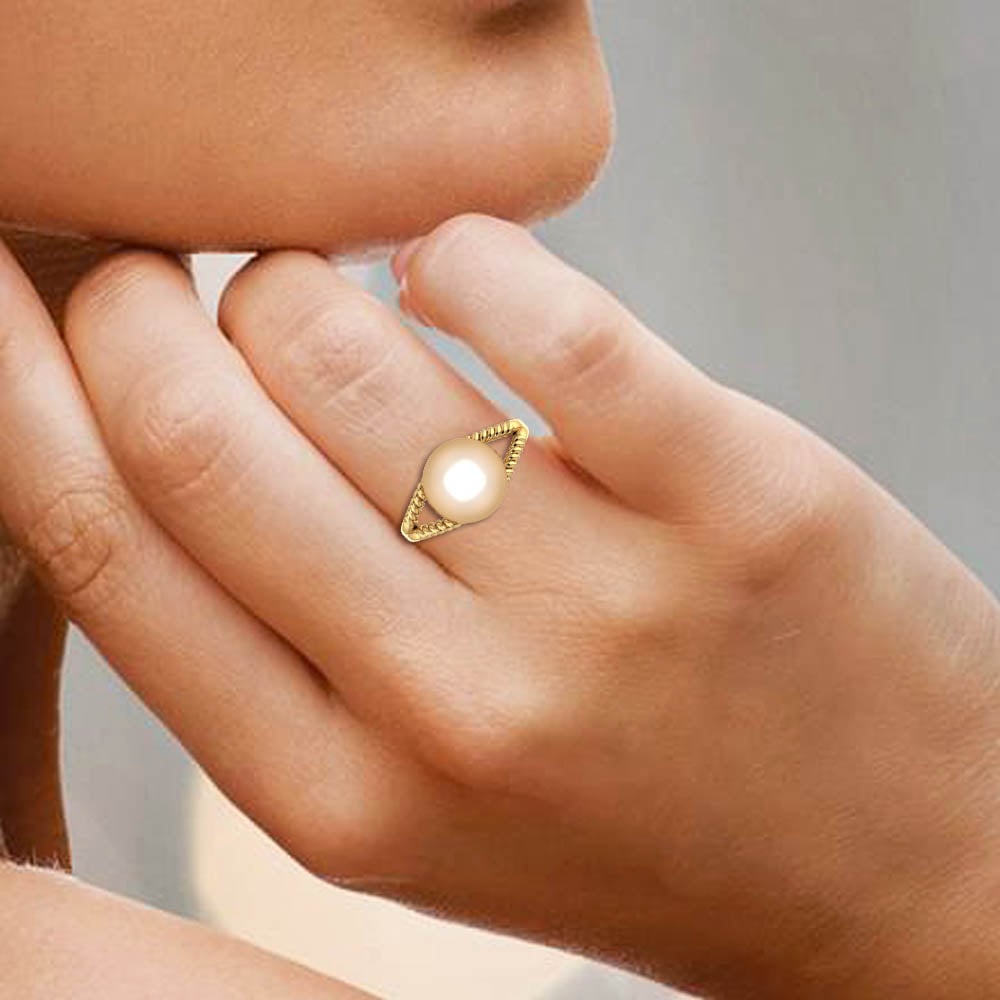 Buy A Classy Big Pearl Silver Ring for Women