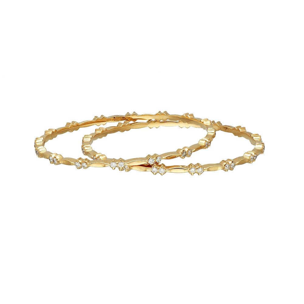 Buy Designs & You Stainless Steel Gold Plated American Diamond Studded  Bangle Style Bracelet - Bracelet for Women 25088994 | Myntra
