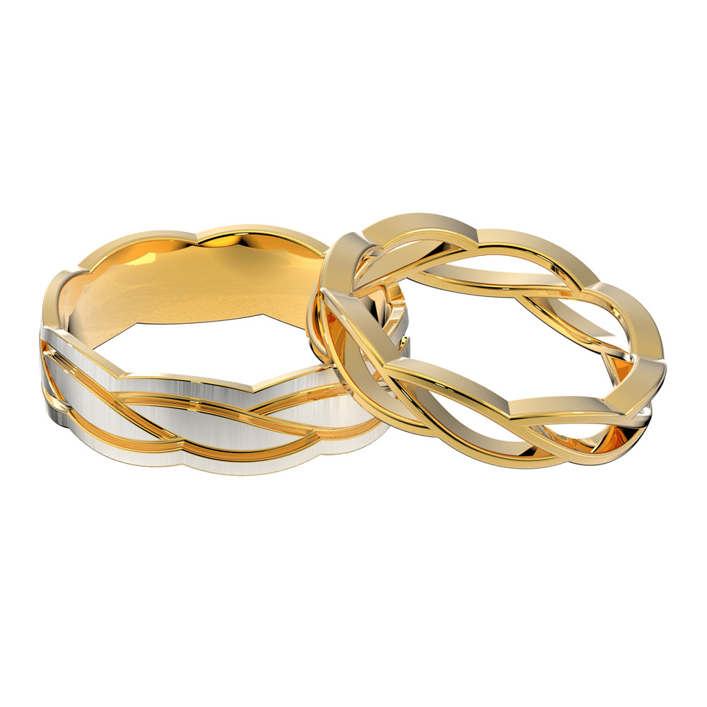 18K Gold Fancy Couple Rings 492A737-492A749_1