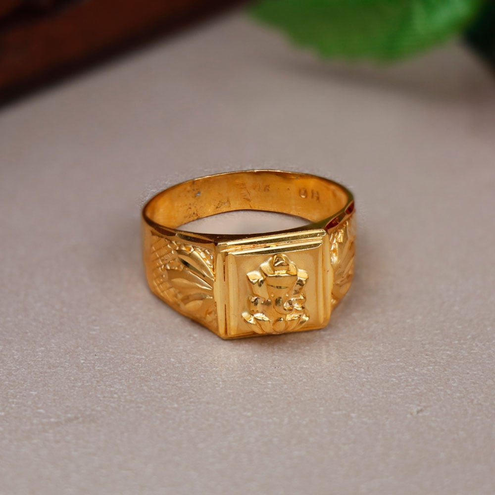 Buy Gold Lord Ganesha Ring, Religious Gold Ring, Handmade Ring, Gold  Vinayak Ring, Gold Vintage Ring, Good Luck Ring, Lord Shiva Son Ring,  Online in India - Etsy