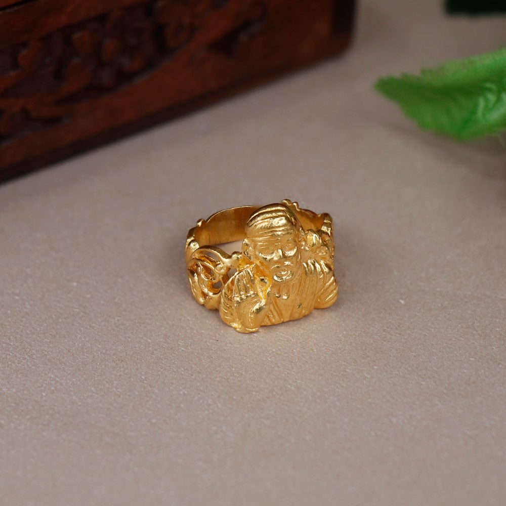 Buy morir Gold Plated Brass Sai Baba Sainatha Sri Sai Om Sairam Of Shridi  Finger Ring For Men Women Online In India At Discounted Prices