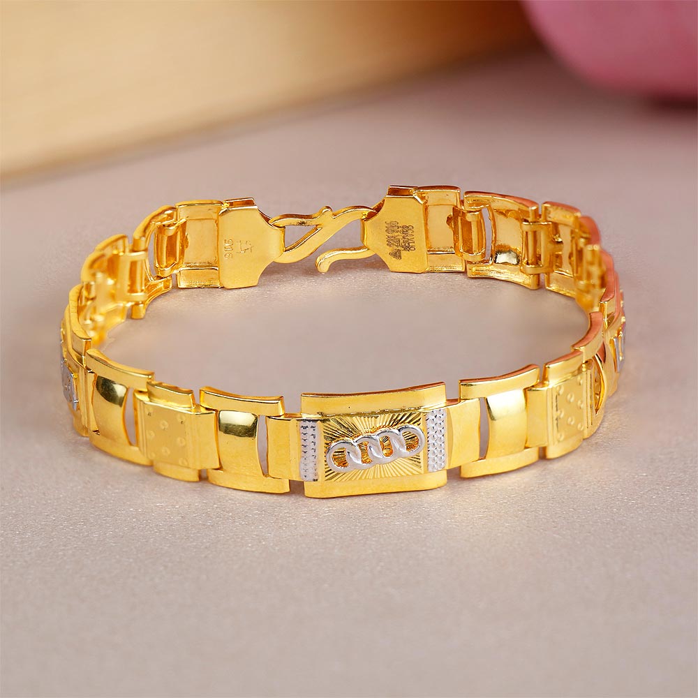 Gold Gents Bracelet GGBR-NJ31328 - Best Jewellers in Chandigarh