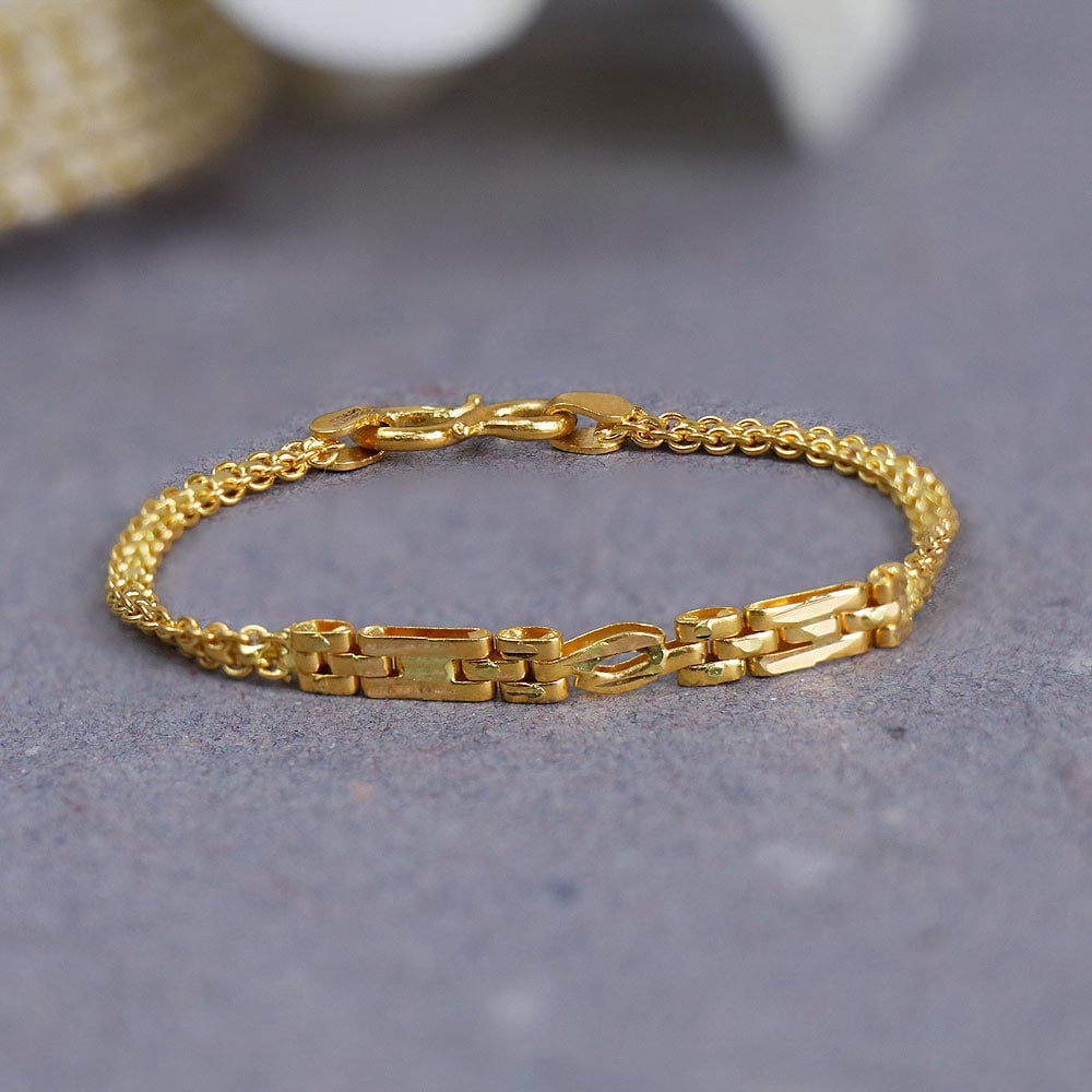 Buy 22Kt Plain Gold Mumbai Baby Bracelet 67VA9938 Online from Vaibhav  Jewellers
