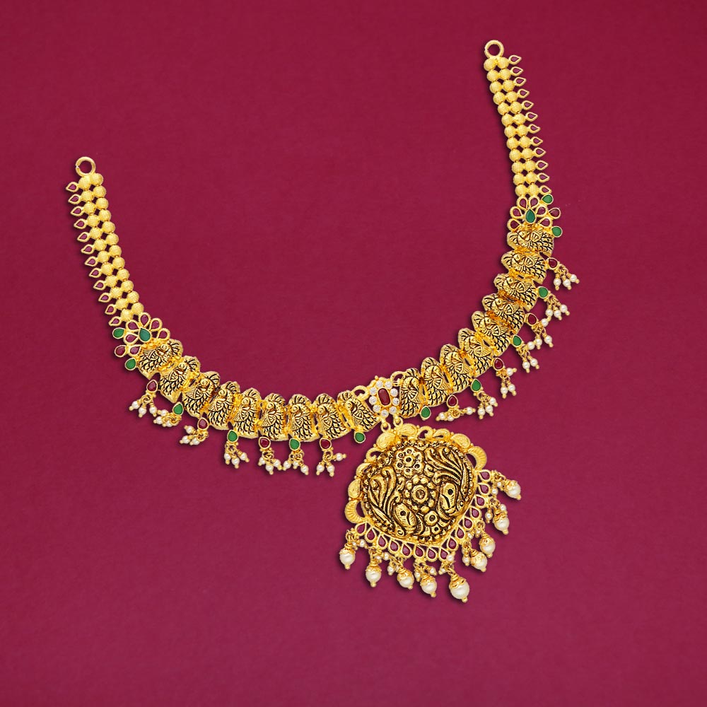 Ruby jewellery - 22ct yellow gold new design necklace | Facebook