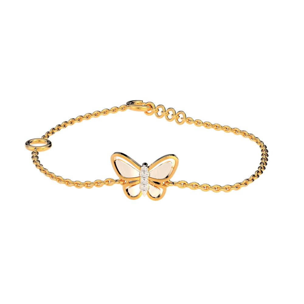 Amazon.com: Elegant Butterfly Bracelet, Dainty Cute Butterflies Chain  Bracelet, S925 Sterling Silver, Rose Gold & Gold, Minimalist Good Luck  Bracelet : Handmade Products